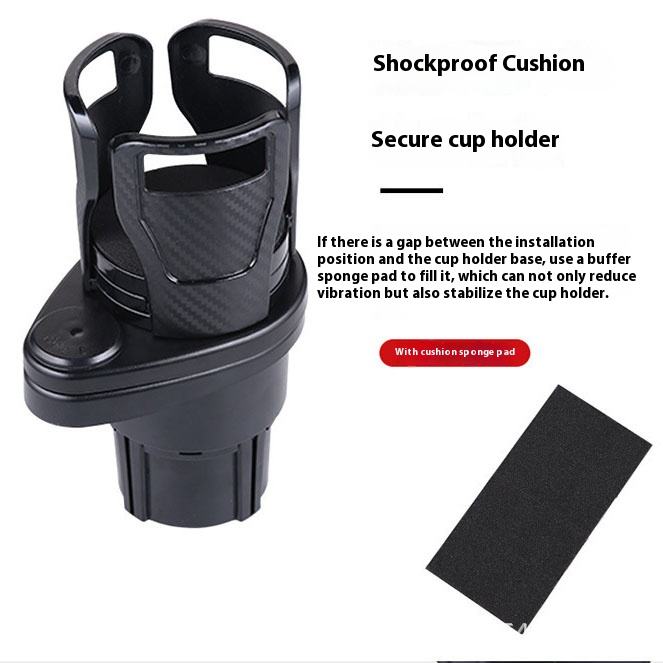 Bangcan New Arrival Multifunctio<i></i>nal 2 in 1 Insert Car Cup Holder Adapter - 360 Rotating Adjustable B